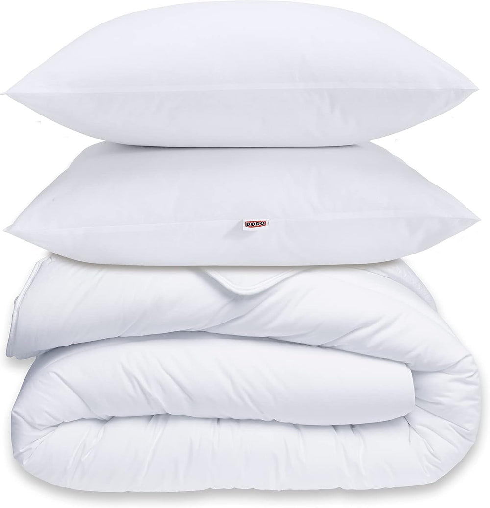30519 220/240 Duvet cover and 2 pillows Polyester/Cotton White 220 X 240 Cm Duvets and quilts Naty Shop