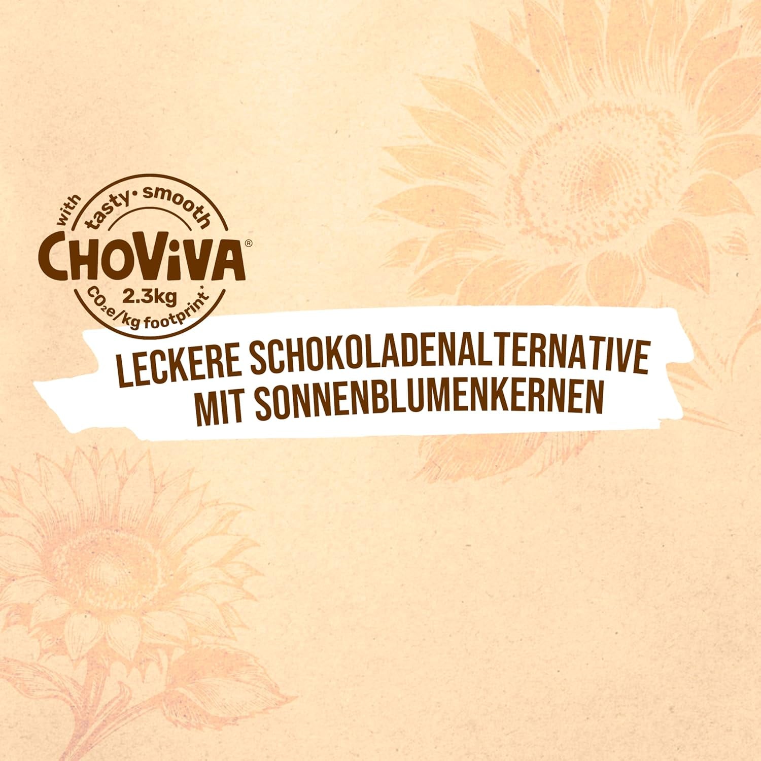 Salted Butter Biscuits and ChoViva, 80g bar, made from alternative chocolate with sunflower seeds