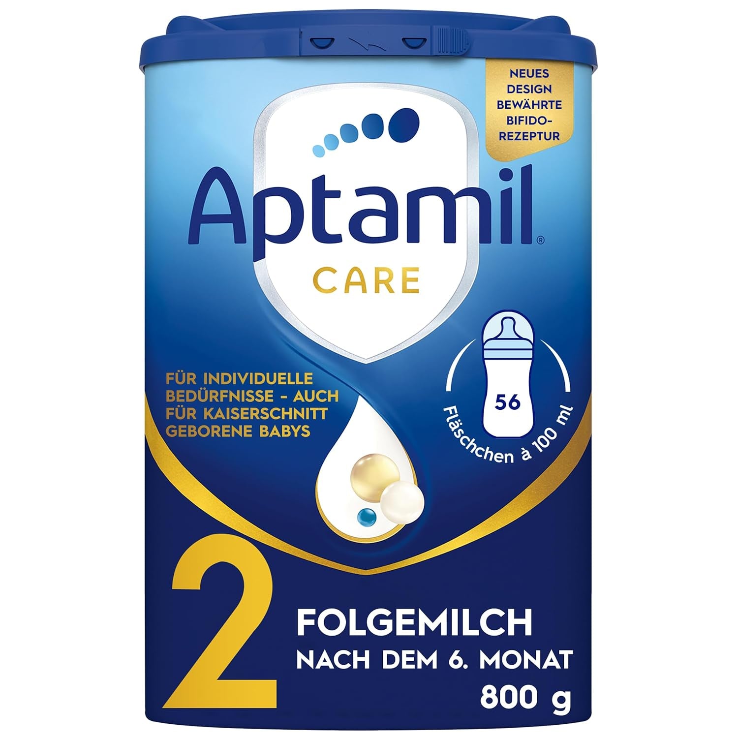 Aptamil Care 2 – Also suitable for babies born by caesarean section – 1 x 800 g