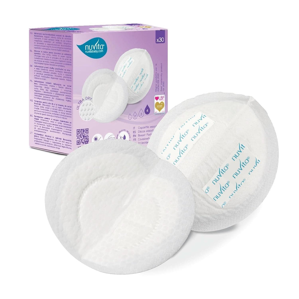 Nuvita 1202 - Absorbents for day and night breastfeeding Accessories Food and Breastfeeding Baby Naty Shop 30 1202 (30 Pcs)