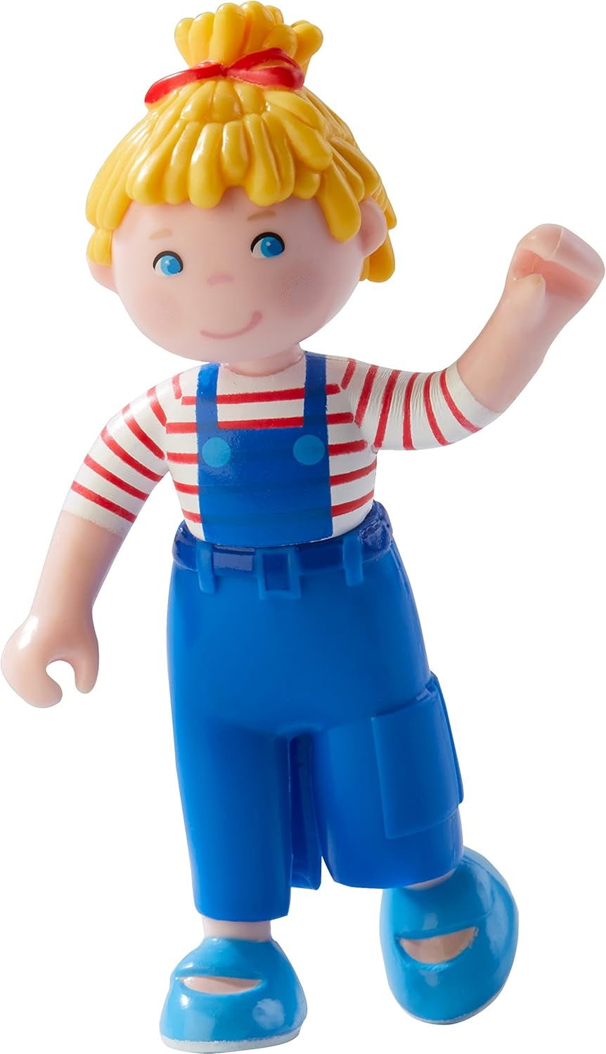 HABA 303672 - Little Friends - Conni | Mini păpușă drăguță de la 3 ani | Păpușă pliabilă durabilă din plastic pentru distracție de lungă durată în timpul jocului | Cadou pentru toți fanii Conni Papusi Naty Shop Titlu implicit