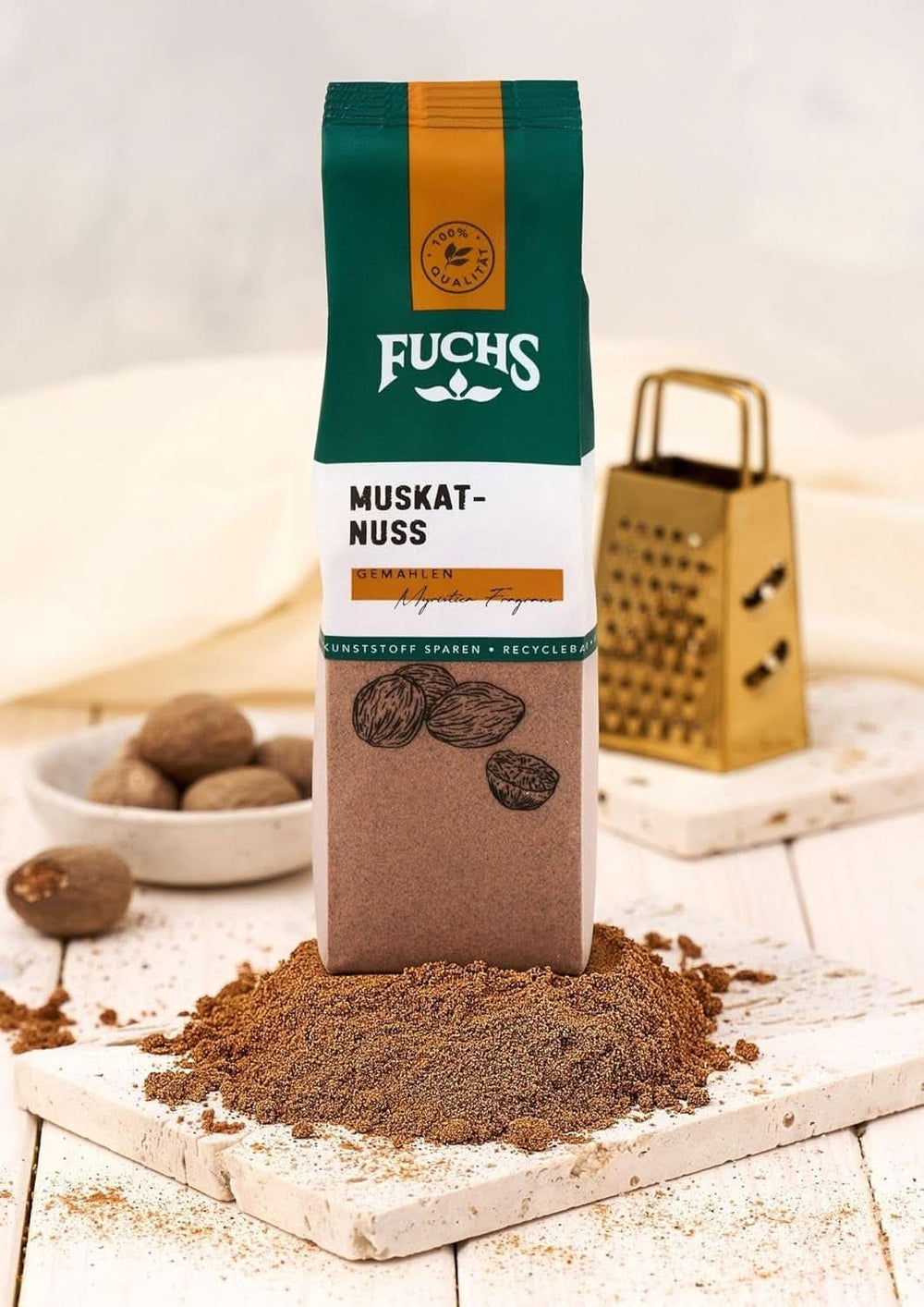 Fuchs - Ground nutmeg, 50 grams Condimente Naty Shop