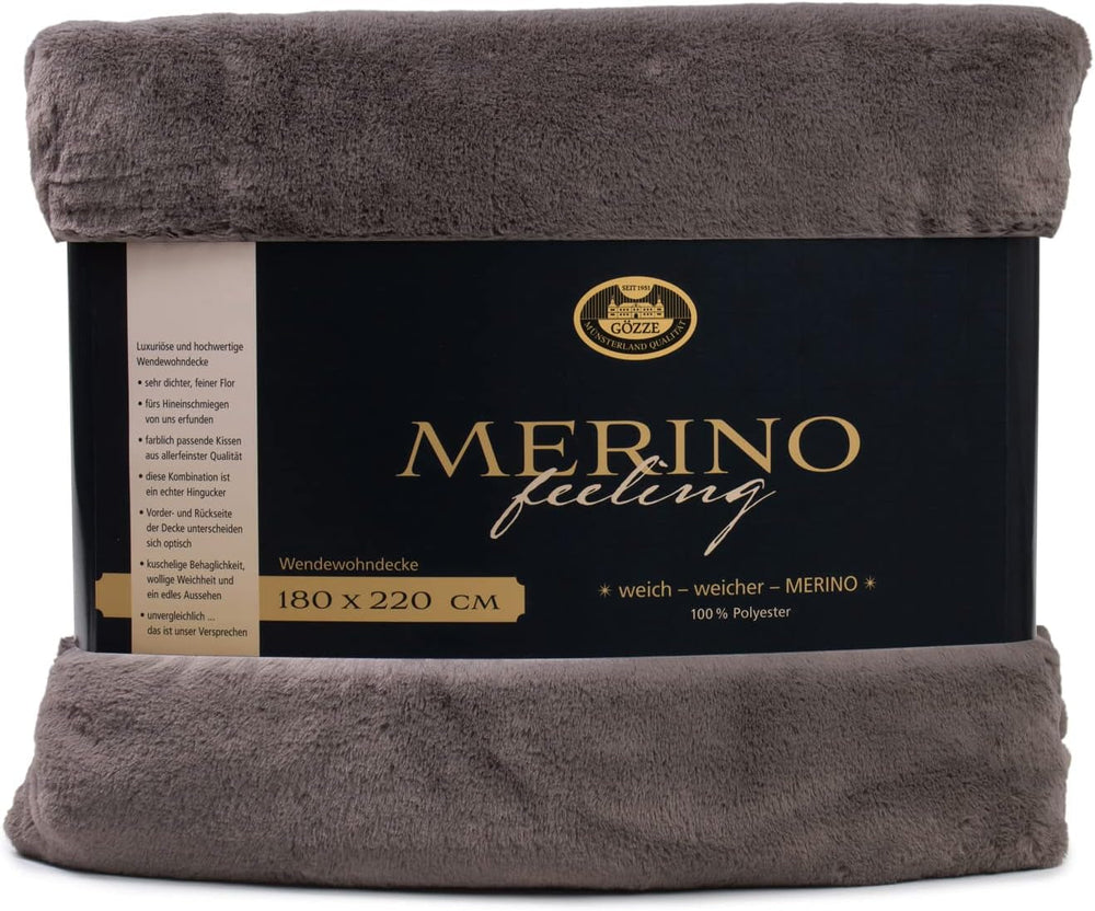 Gözze - Comfortable Blanket, Reversible, High Density 600 G/M², 150 X 200 Cm - Dark Green Beds and Blankets Besuche den GÃ¶zze-Store Anthracite 180 X 220 Cm