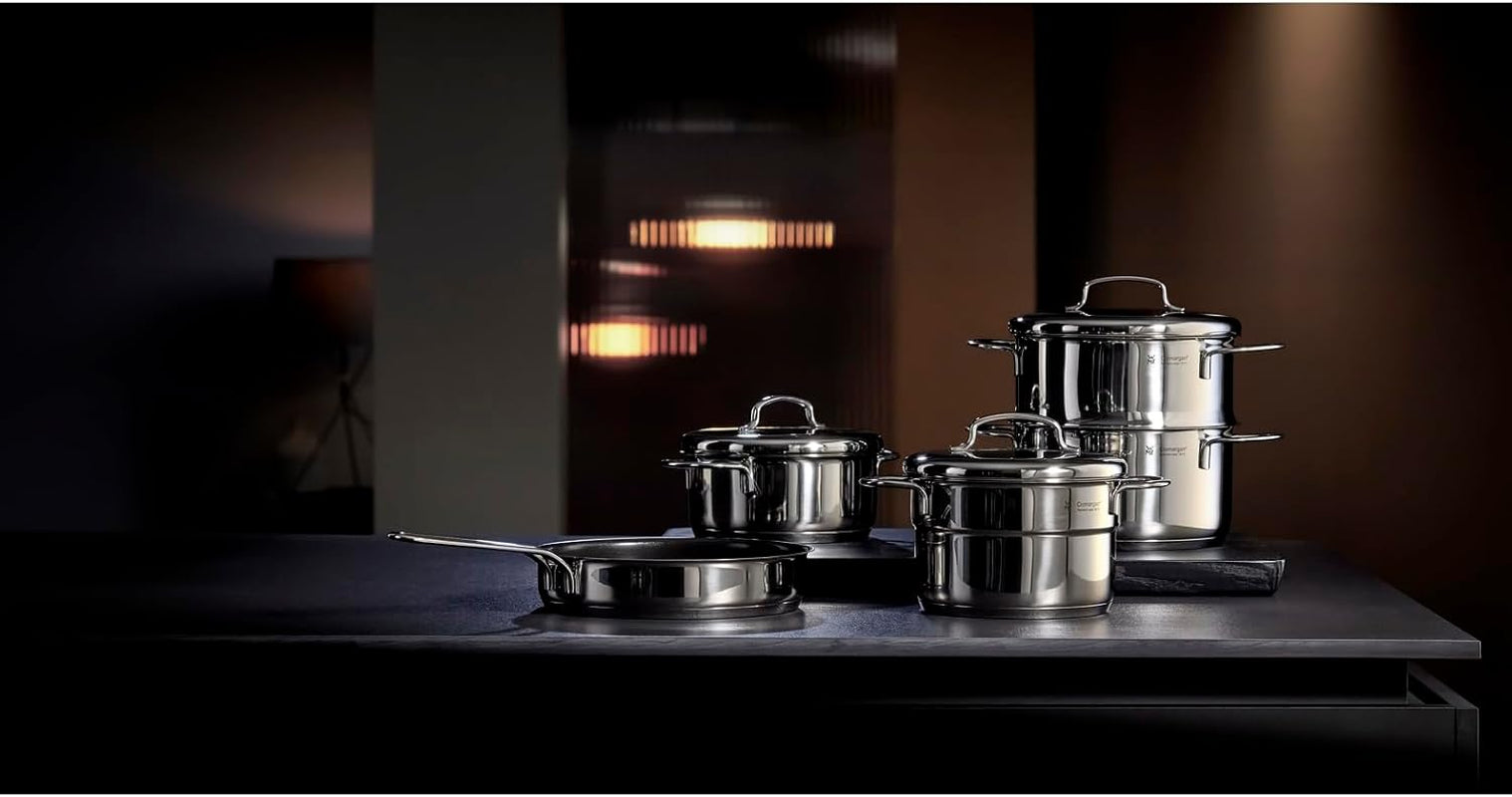 WMF Mini tigaie acoperită mică 18 cm, Cromargan din oțel inoxidabil lustruit, inducție Oale si Tigai Naty Shop