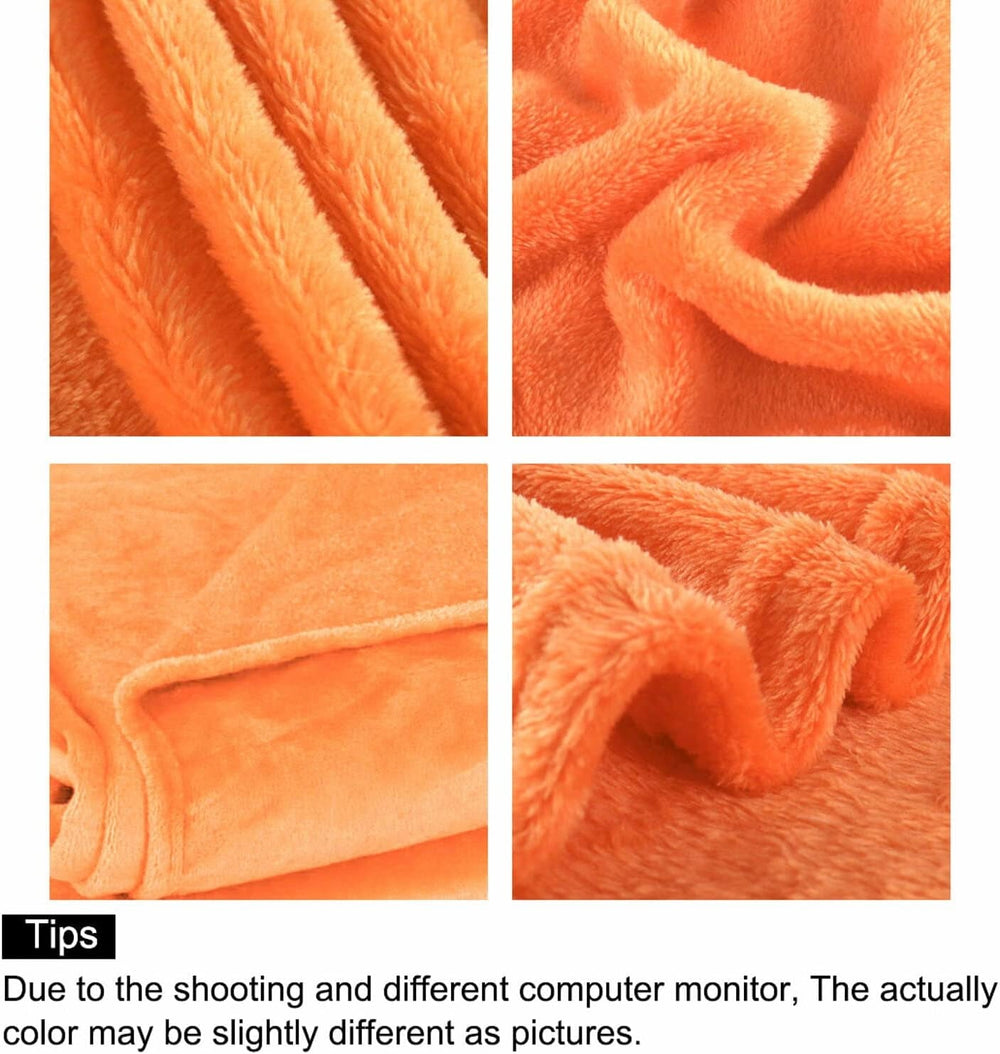 Sourcing Map Cozy blanket blanket bedspread Soft & warm fleece blanket as a sofa blanket Sofa blanket Living room and cuddly blanket Soft plush wool blanket Orange 150X200Cm Beds and Blankets Besuche den uxcell-Store