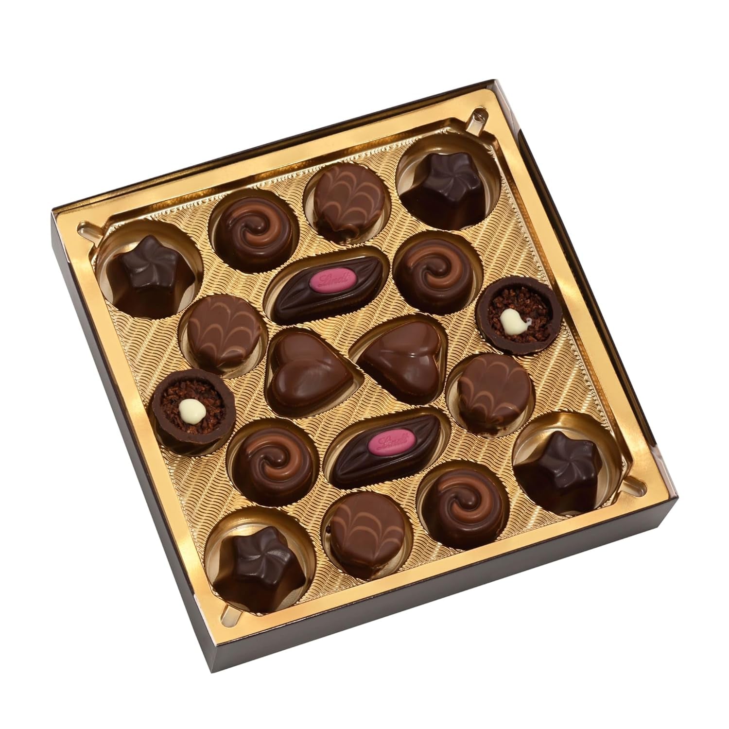 Lindt, chocolate box with 18 pralines each in 6 assortments, 90 grams Naty Shop Chocolates