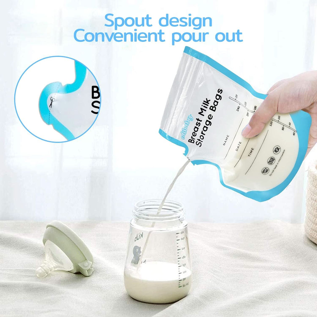 Edibaby, Pungi pentru lapte matern, 100 bucati, Sterilizate, fără Bpa Accesorii Hrana si Alaptare Bebe Naty Shop