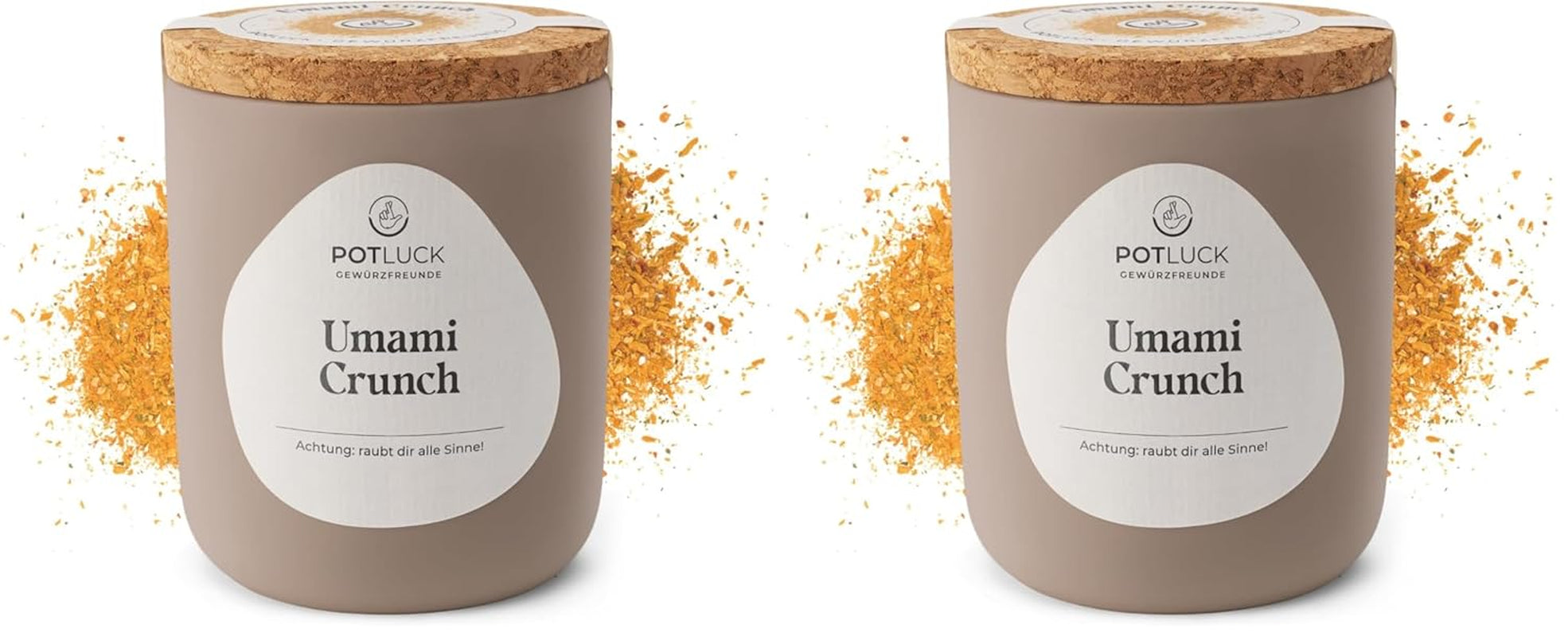 Potluck | Umami Crunch | Würzmischung im Keramiktopf | 75 g | Vegan, gluten-free and with natural ingredients