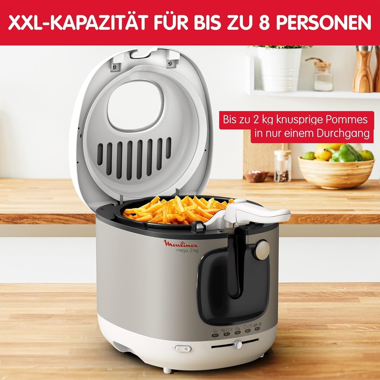 Fryer AM4800 Mega 2Kg, oil fryer, odor filter, 1800 W Home Appliances Naty Shop