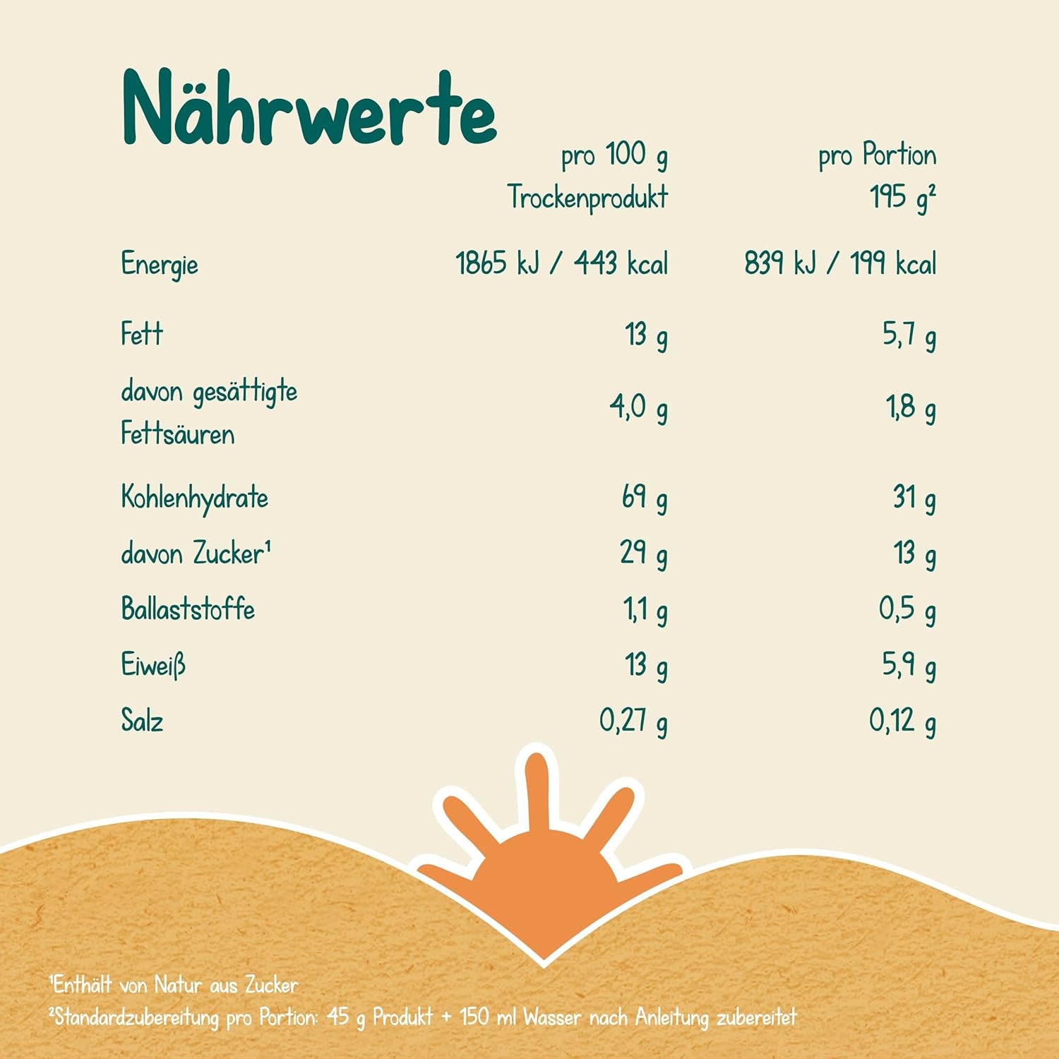 Milupa Stracciatella Milk Porridge - Gluten-free, palm oil-free baby cereal - Free from preservatives and dyes - From 8 months - 4 x 400 g
