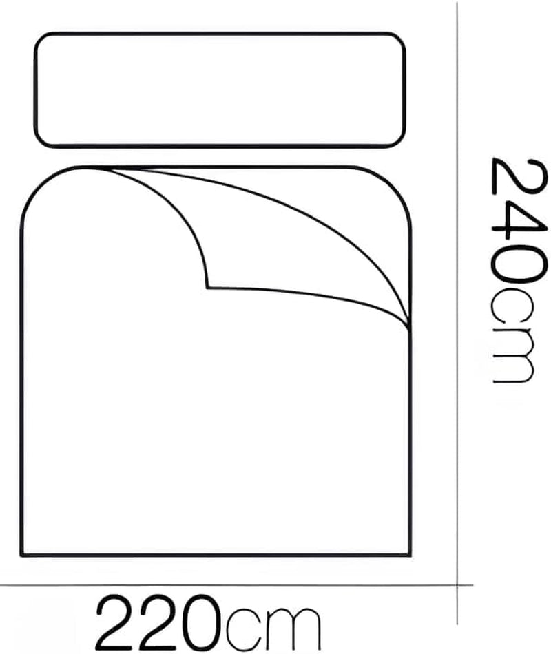 FORNOR 14838 Plapumă, fibră reciclată, 220 X 24 Cm Plapumi si pilote Naty Shop