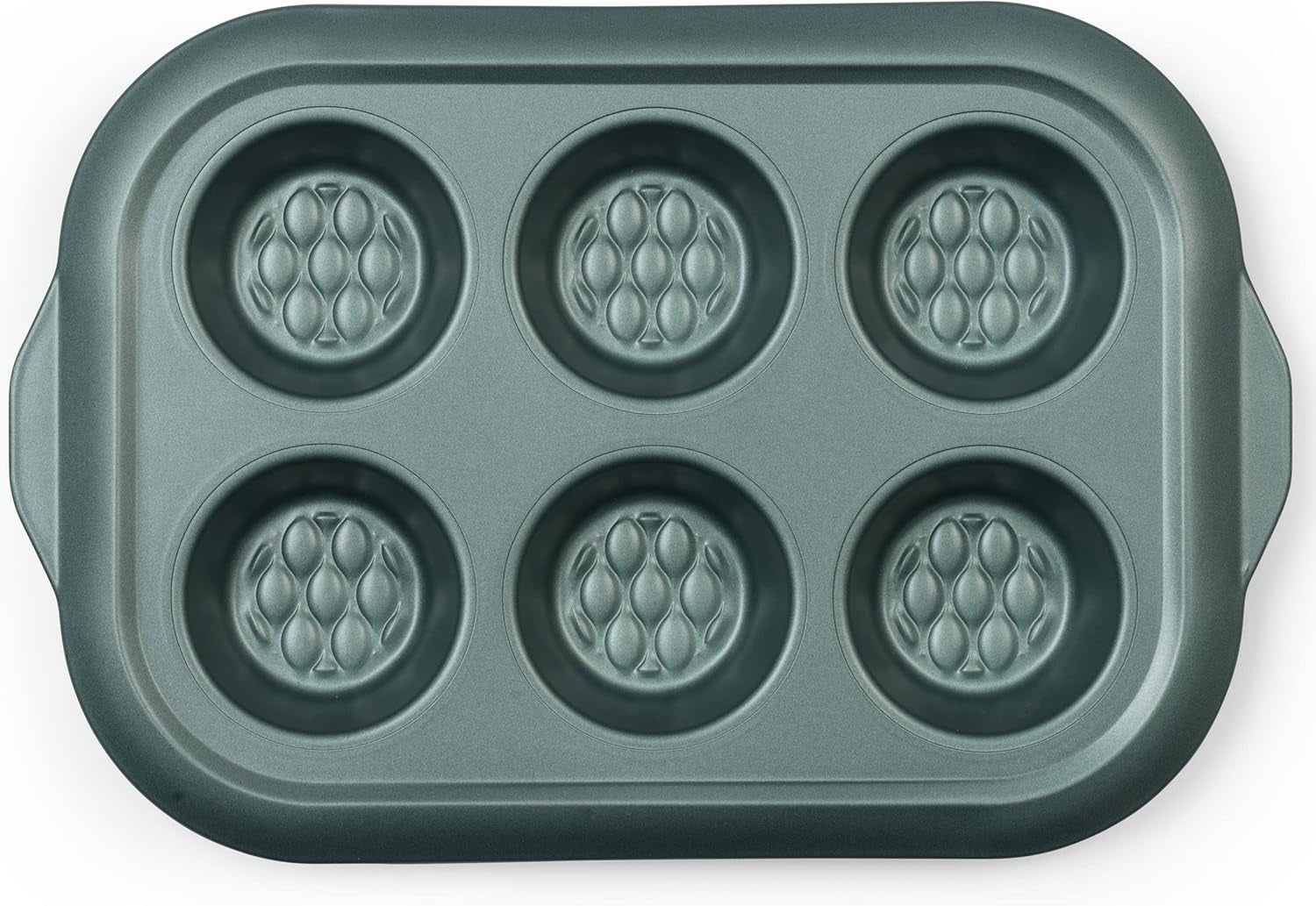 Progress BW09819G2EU7 Shimmer Kollektion, Runde Backform Aus Kohlenstoffstahl Mit Antihaftbeschichtung, Ideal Für Pies, Kuchen, Torten Und Quiches, 28 Cm, Grün Molds and baking trays Naty Shop 30Cm Muffin