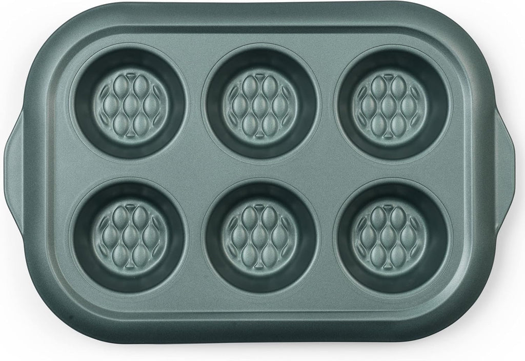 Progress BW09819G2EU7 Shimmer Kollektion, Runde Backform Aus Kohlenstoffstahl Mit Antihaftbeschichtung, Ideal Für Pies, Kuchen, Torten Und Quiches, 28 Cm, Grün Matrite si tavi pentru copt Naty Shop 30Cm Muffin