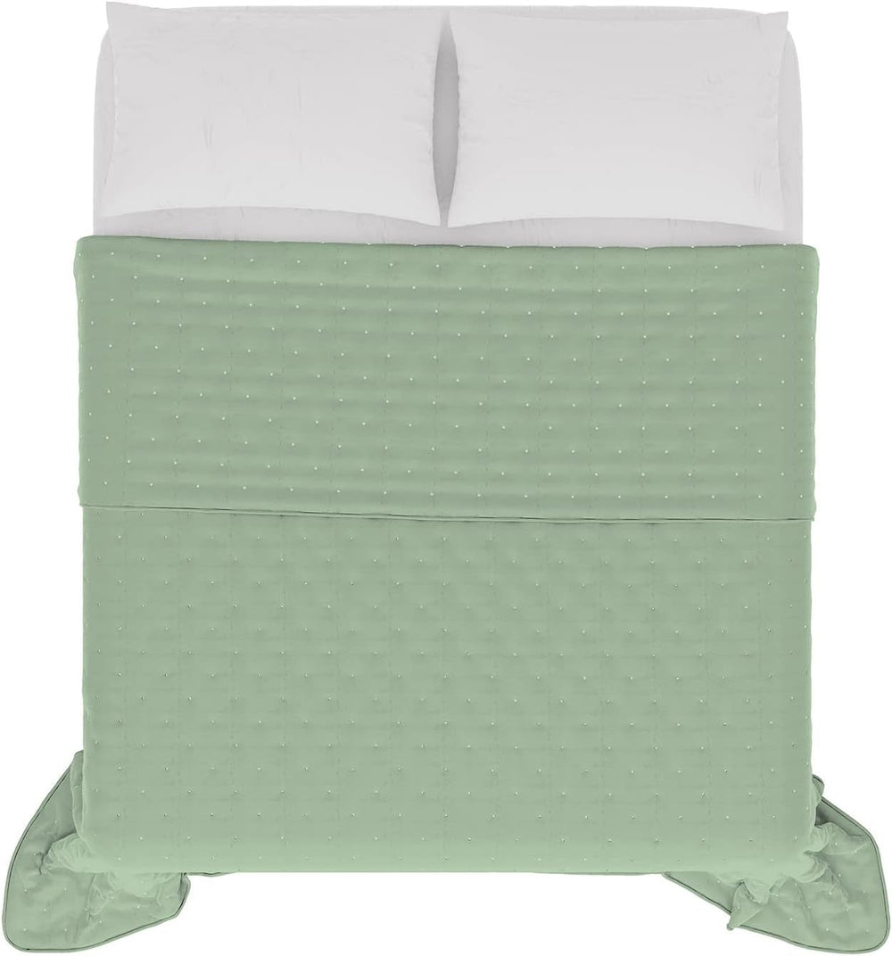 Italian bed linen CHIC summer blanket, microfibre, DOUBLE 250X250Cm, light green Quilts and quilts Naty Shop Light green Double 250X250Cm