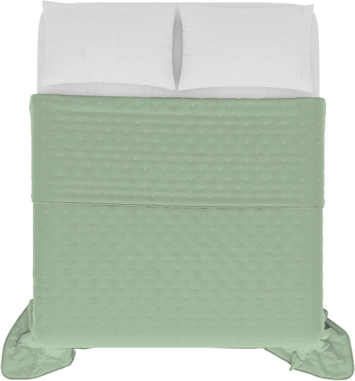 Italian bed linen CHIC summer blanket, microfibre, DOUBLE 250X250Cm, light green Quilts and quilts Naty Shop Light green Double 250X250Cm