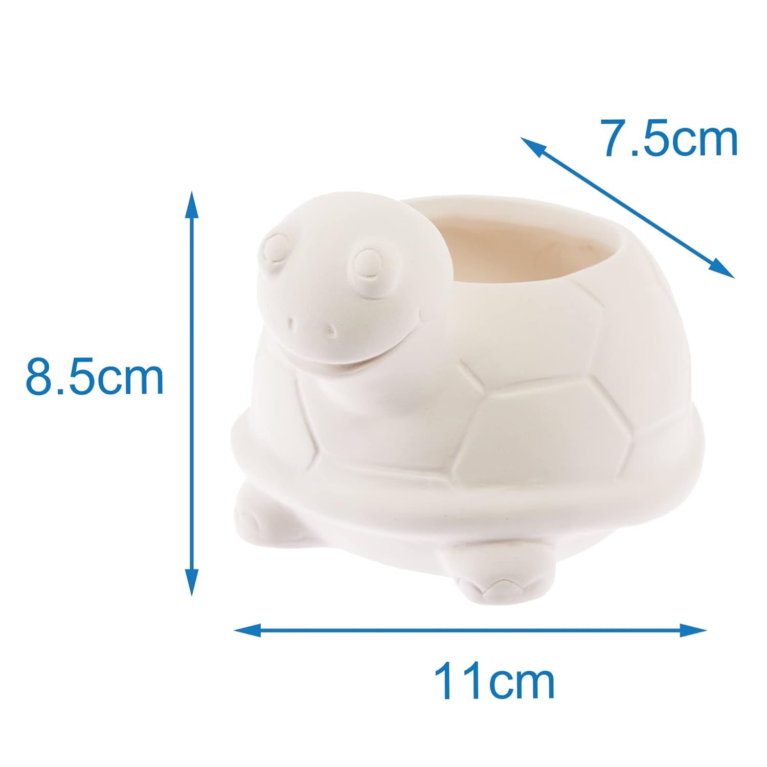 Ghivece ceramice Baker Ross FX594 Turtle - Pachet de 2, Pictează-ți propriul ghiveci