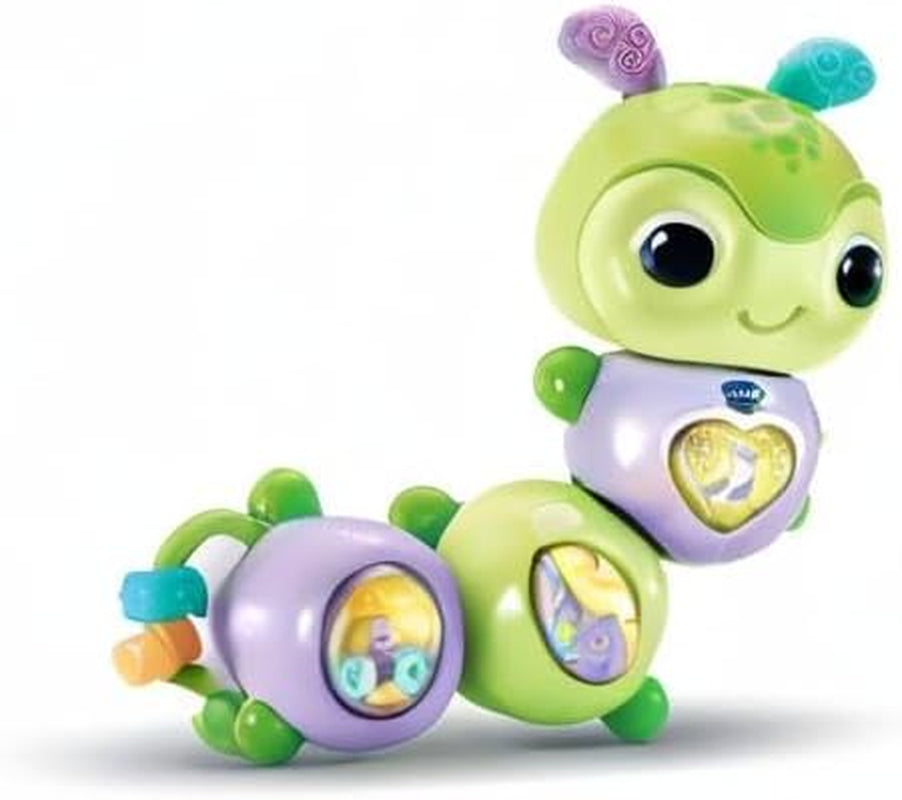 VTech Baby Spinning Fun Caterpillar - Clopoțel interactiv și jucărie pentru abilități motorii care vorbește și cântă - Pentru copii cu vârsta cuprinsă între 6-24 luni Jucarii Bebe Naty Shop