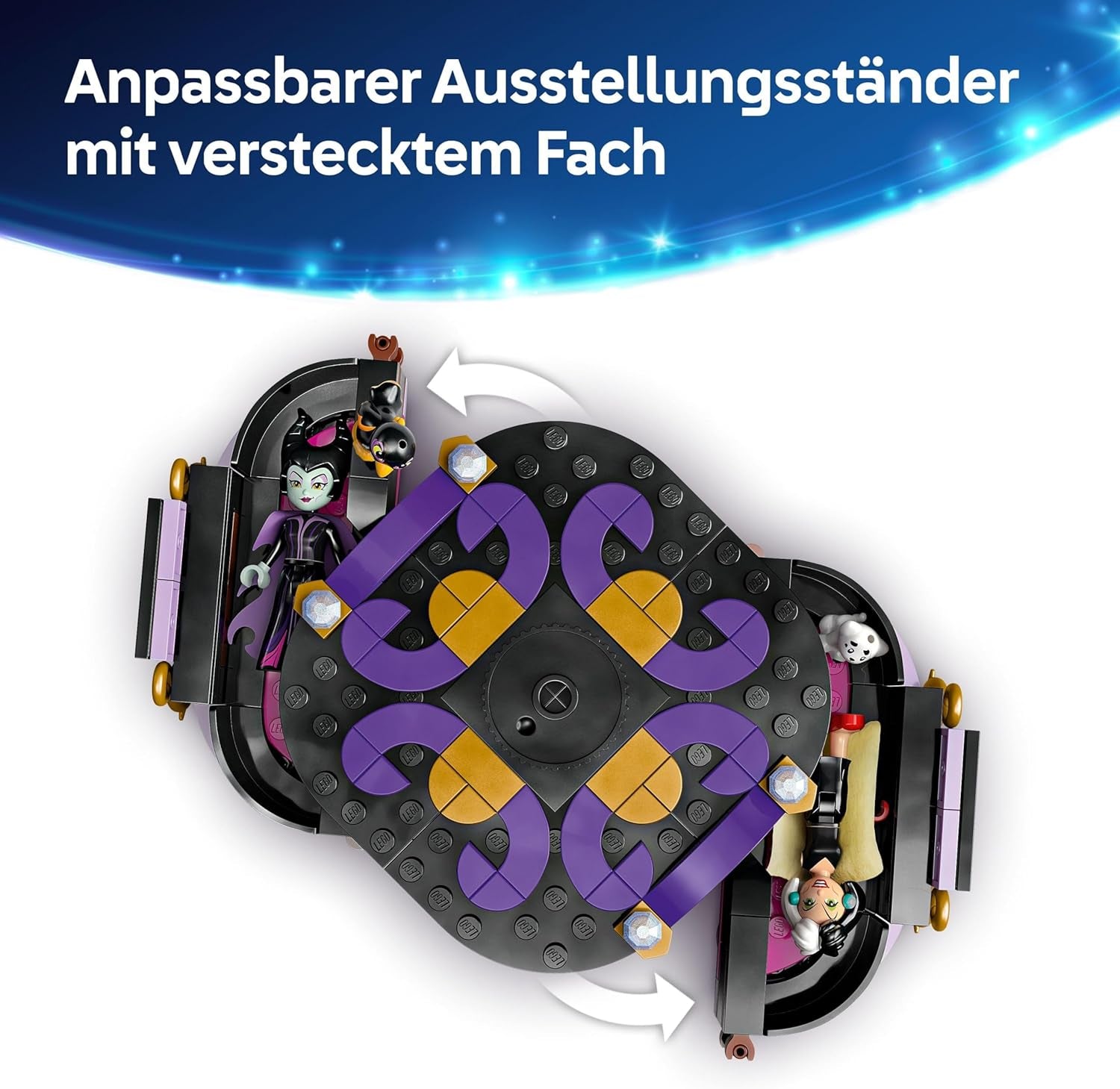 LEGO Ç€ Disney Villains The Dresses Of Maleficent And Cruella De Vil - Toy for boys and girls from 9 years - Incl. 2 Mini Dolls and 2 Animal Figures - Birthday Gift for Fans 43262 Building Sets Besuche den LEGO-Store