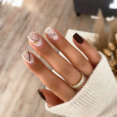 Semilac UV Nail Polish 029 Espresso 7ml Black White Collection