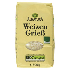 Organic wheat semolina, 500g (packaging may vary)