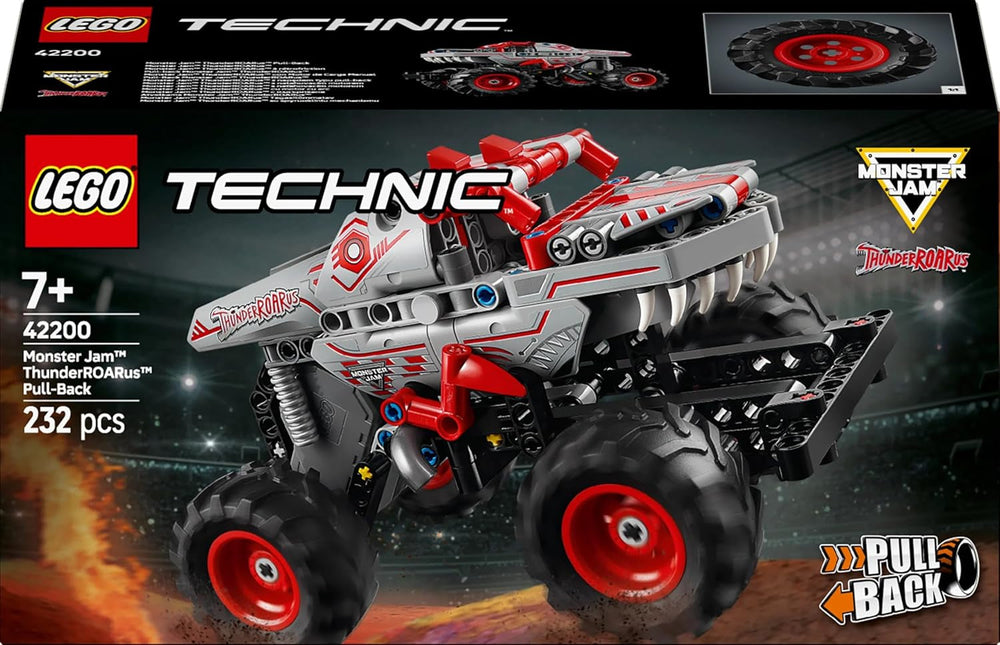 LEGO Technic Monster Jam Thunderroarus Retractable Toy Monster Truck Building Toy for Kids Gift for Boys and Girls Age 7+ 42200 Building Sets Besuche den LEGO-Store