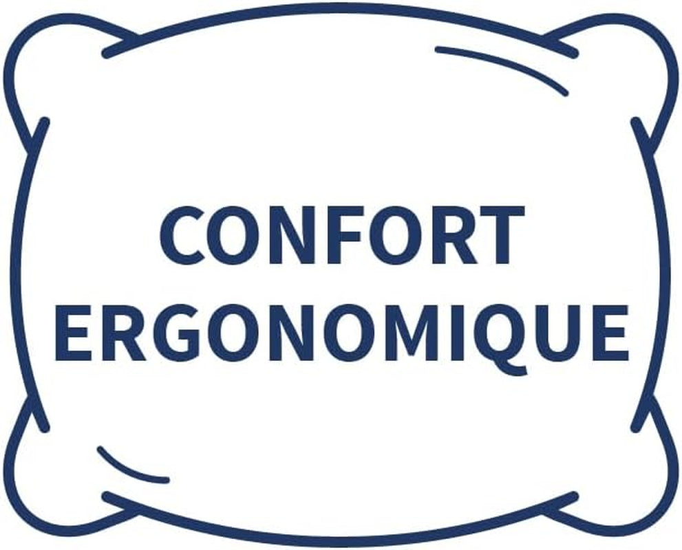 Bleu Calin Burete plat din spumă cu memorie și fibră de poliester, alb 160 X 40 cm Perne standard Naty Shop