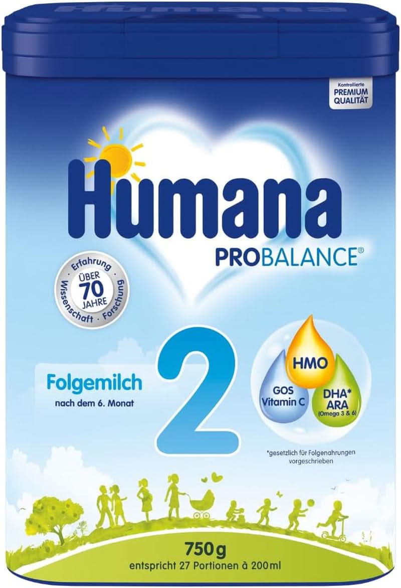 Humana PROBALANCE 2 follow-on milk, after the 6th month, 750 grams Mother and Child Naty Shop 750 grams
