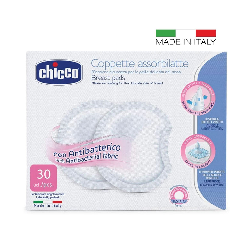 Chicco Acterielle Natural Feeling nursing pads, 30 pieces Food and Breastfeeding Accessories Bebe Naty Shop