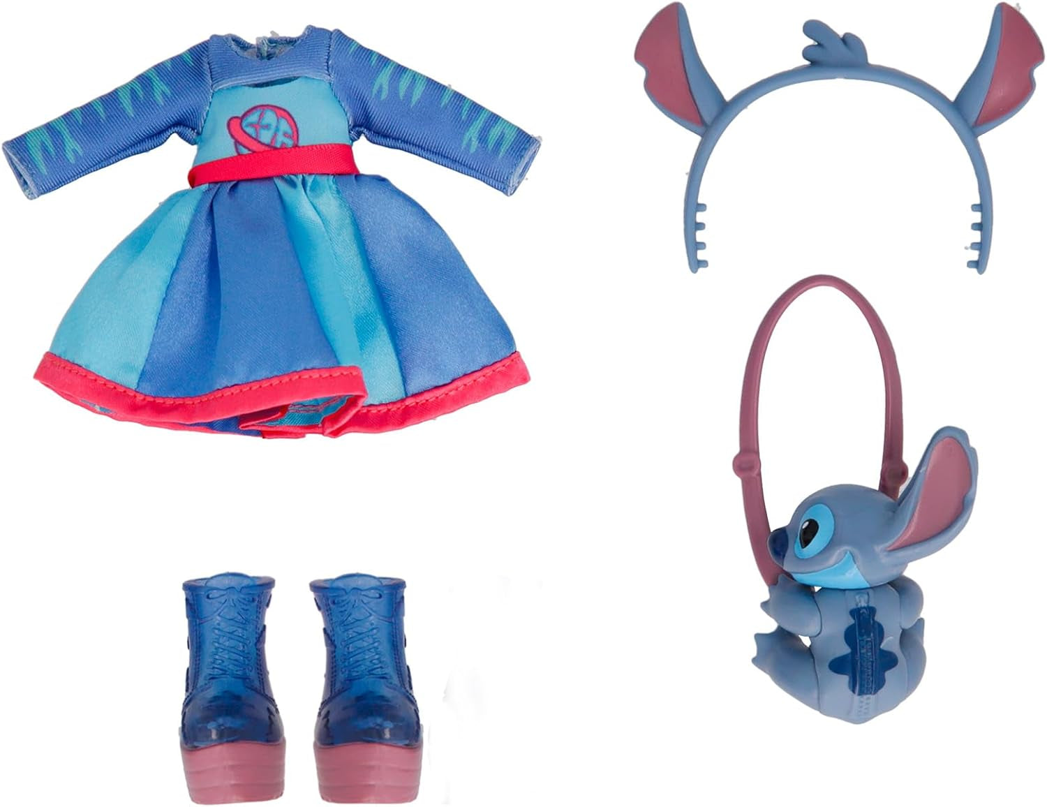 BFF by Cry Babies Disney Stitch, BFF Fashion Doll im Stitch-Outfit zum An- und Ausziehen, including Styling-Accessoires, Spielzeug und Geschenk für Kinder ab 3 Jahren
