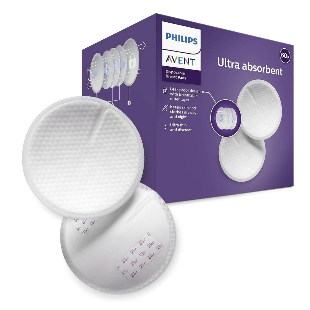 Philips Avent Einweg-Stilleinlagen, Ultra-Komfort Und Sicherheit, 60 Stück, Weiß (Modell SCF254/61) Accessories Food and Breastfeeding Bebe Naty Shop
