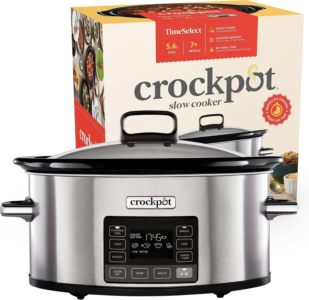 Slow cooker digital Crock-Pot Timeselect, 5.6 liters (7 people) Slow Cooker Naty Shop 5.6 liters Digital