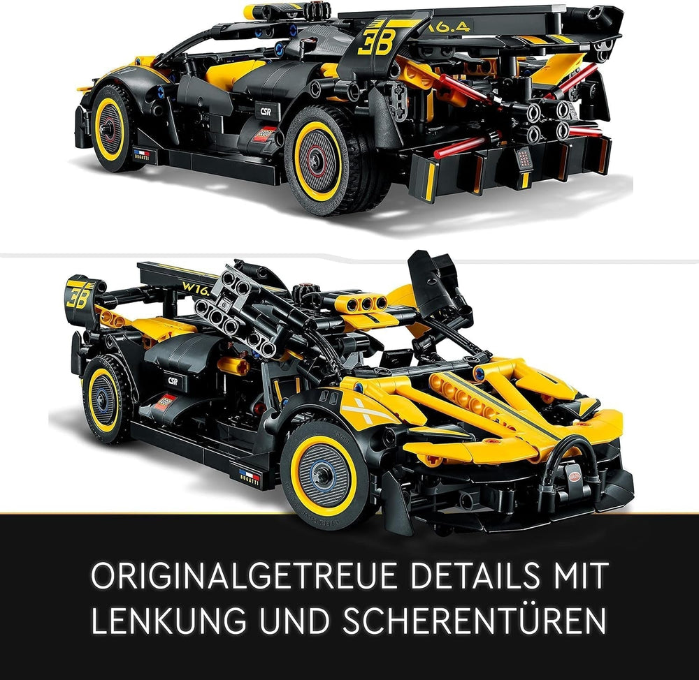 LEGO Technic Bugatti Race Car, Car Model Kit, Sports Car Toy, Iconic Collectible Car Set, Building Toy From 9 Years 42151 Construction Sets Besuche den LEGO-Store