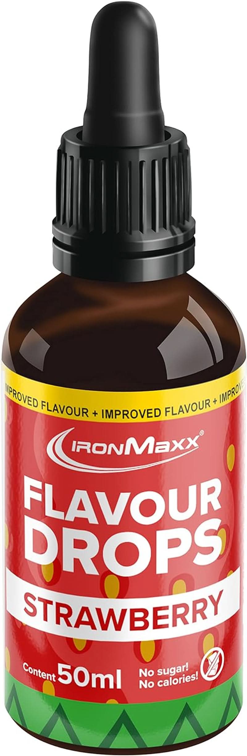 Ironmaxx flavored drops - No calories and no sugar, 50 ml Flavors Naty Shop Strawberry
