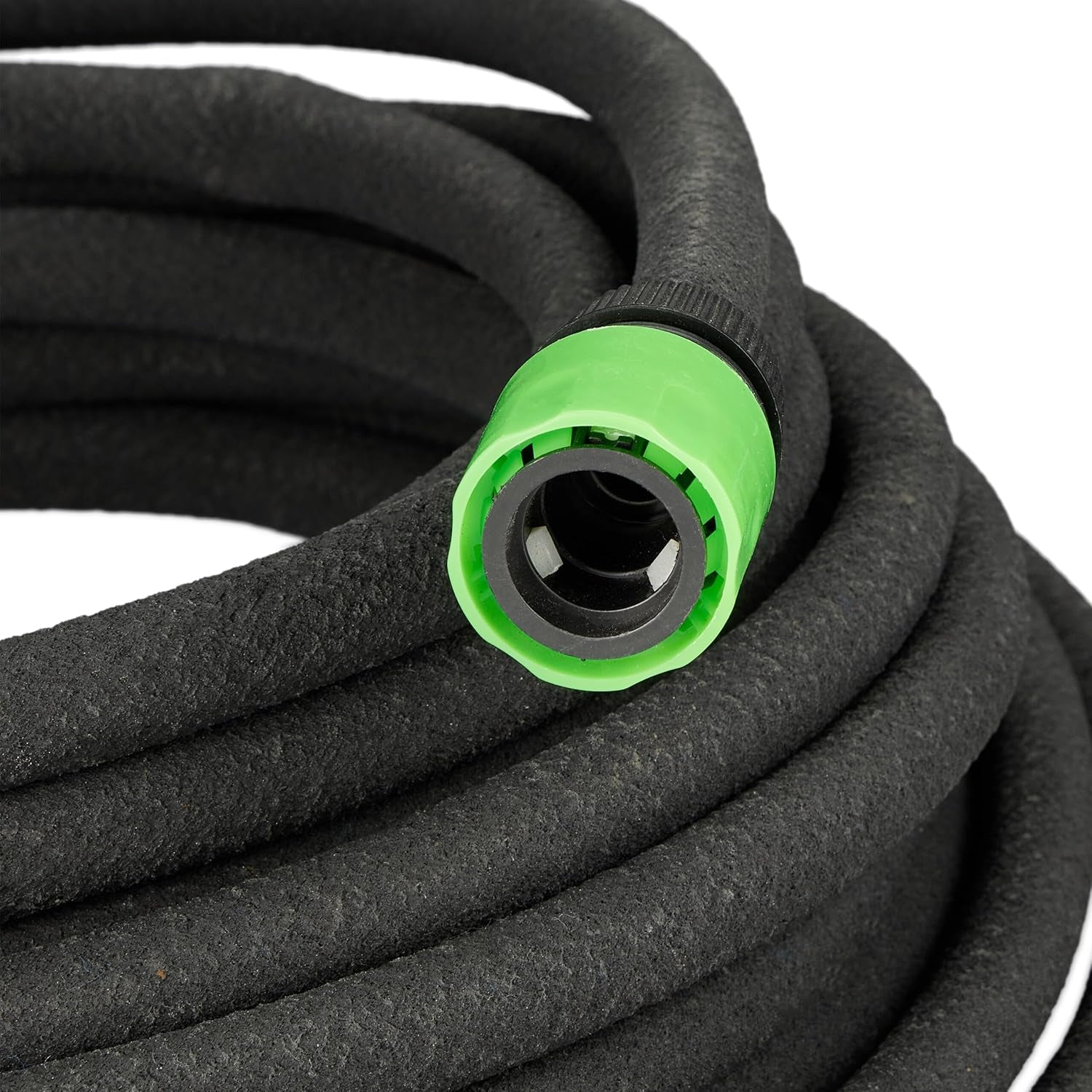 Furtun de picurare Relaxdays, irigare, furtun de irigare de 30 m, irigare straturi înalte și garduri vii, furtun de irigare, negru