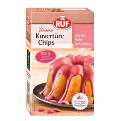 RUF Couverture Chips Ruby, 100 grams Glazes and Decor Naty Shop 100 grams Ruby