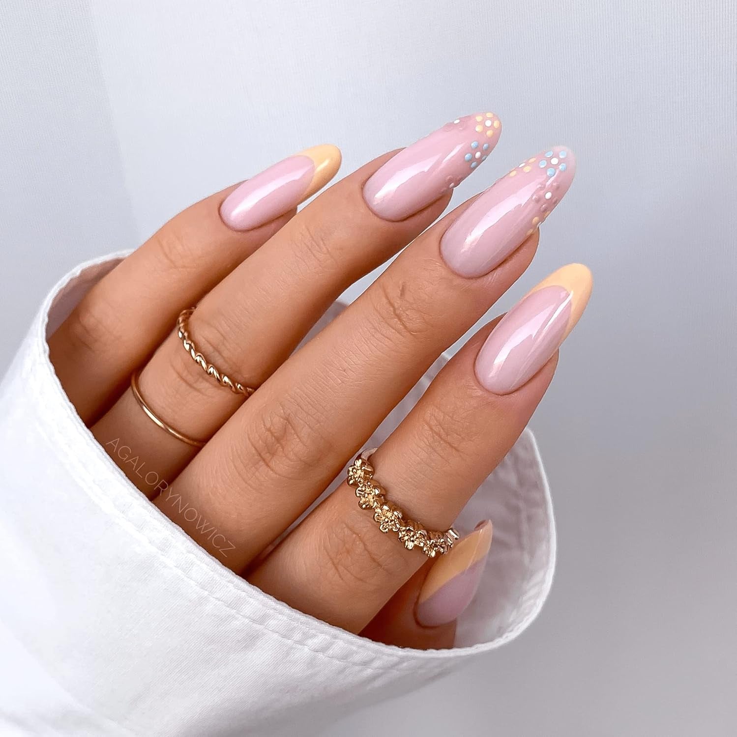 UV Nail Polish Semilac Hybrid 587 Tea Rose 7ml Fiori Collection