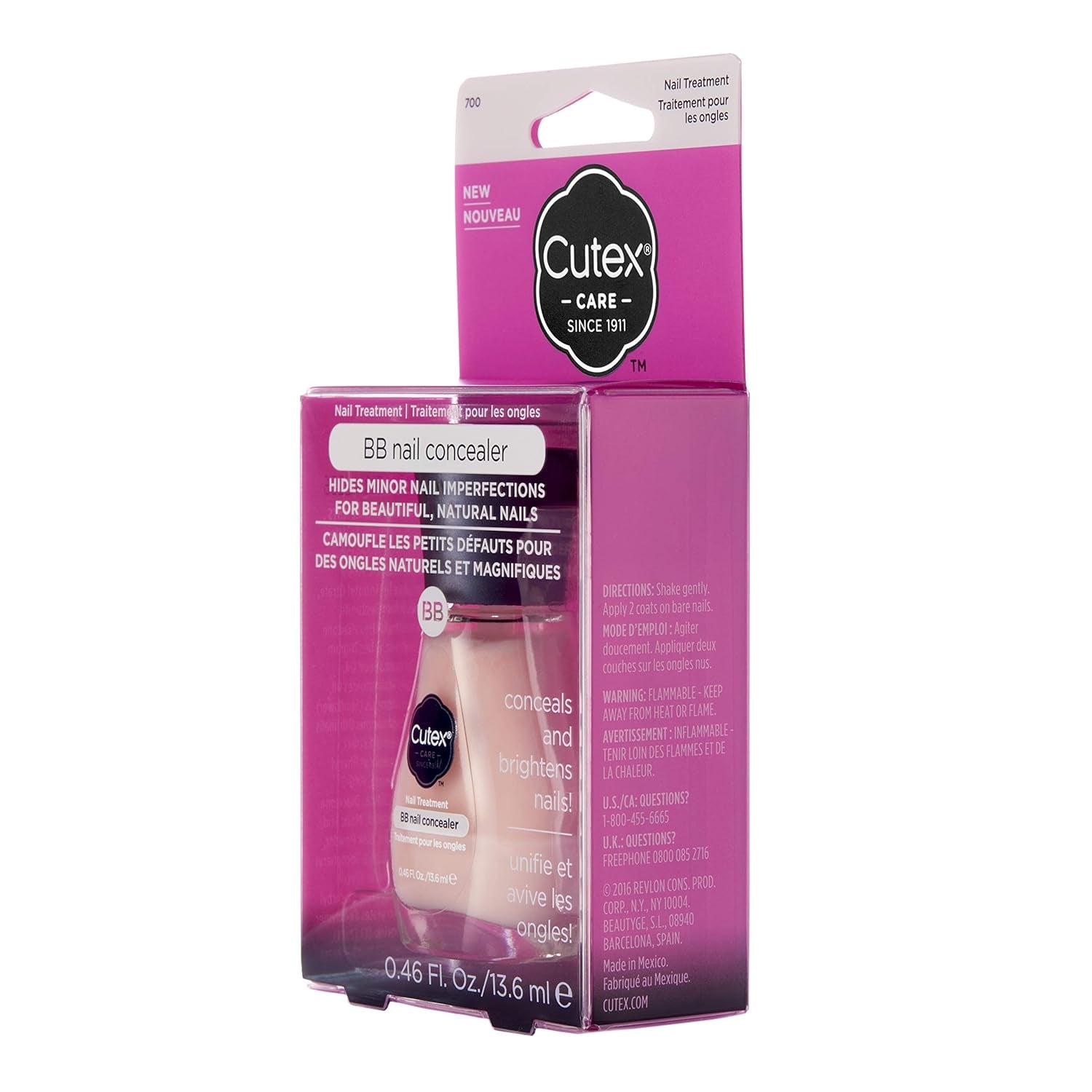 BB Nail Concealer & Illuminator Black Currant Seed Oil & Silk Powder 13.6ml