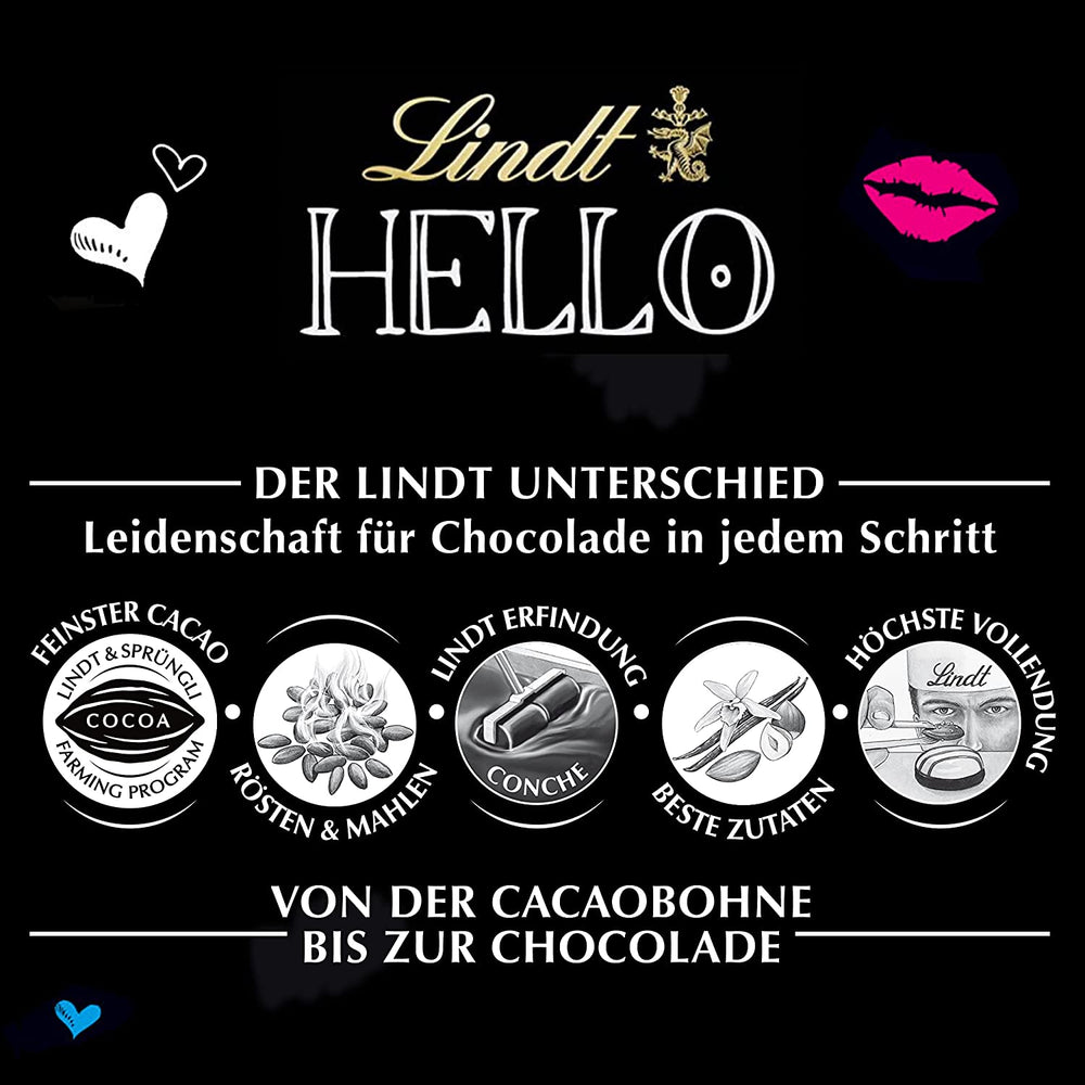 HELLO Salted Caramel Chocolate | Bar 100g | Milk chocolate with salted caramel filling | Chocolate bar | Chocolate Gift (Pack of 5)