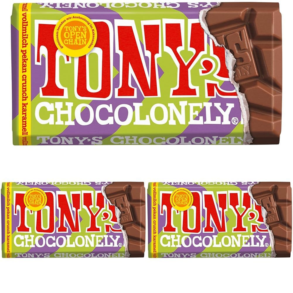 Tony's Chocolonely - Dark chocolate with almonds and sea salt 90g