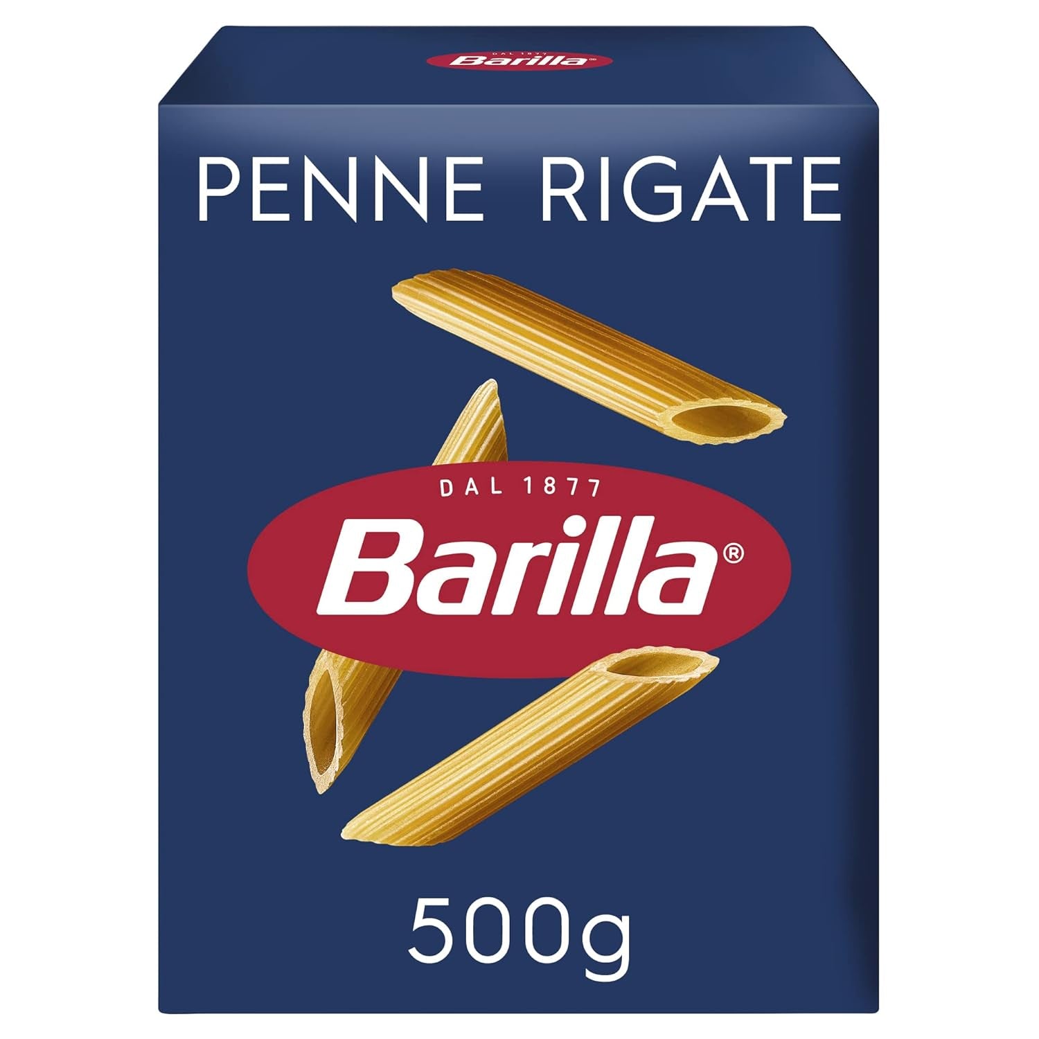 Pasta Barilla Classic Penne Rigate Nr. 73 from high-quality durum wheat, always al dente (1 x 500 g)
