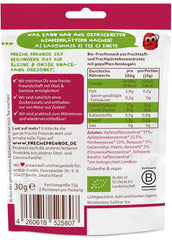 FRECHE FREUNDE Organic Fruit Jellies, Apple, Raspberry and Rice Lollipops, Fruity Sweet Snack for Kids, Gluten Free, Vegan, Pack of 20 (20 x 30g)