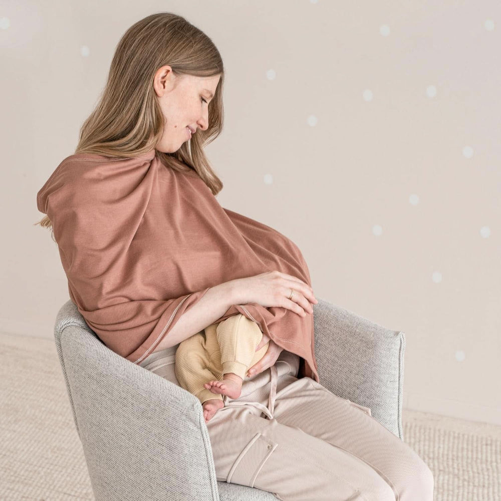 Julius Zöllner Stilltuch Aus 100 Prozent Jersey-Baumwolle, OEKO-TEX STANDARD 100, Made in Germany, Uni Tan Accessories Food and Breastfeeding Bebe Naty Shop