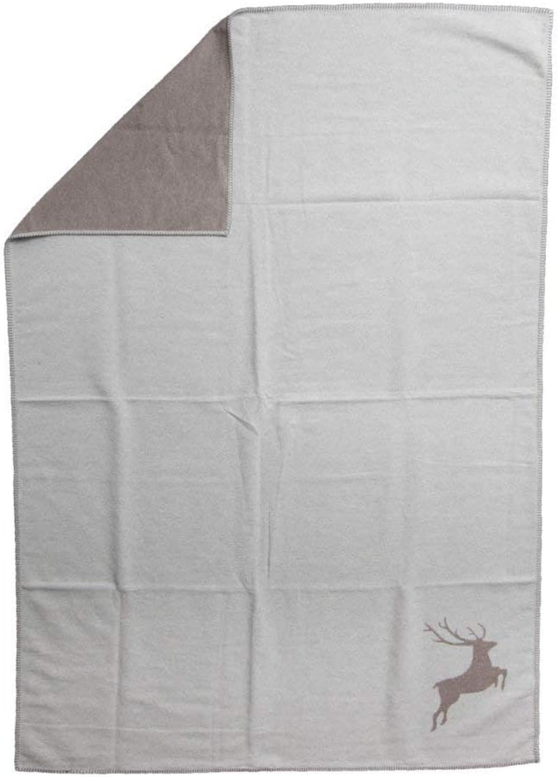 David Fussenegger 41179740 Sylt cotton deer blanket, 140 X 200 Cm Beds and Blankets David Fussenegger Felt 140 X 200 Cm