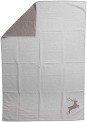 David Fussenegger 41179740 Sylt cotton deer blanket, 140 X 200 Cm Beds and Blankets David Fussenegger Felt 140 X 200 Cm