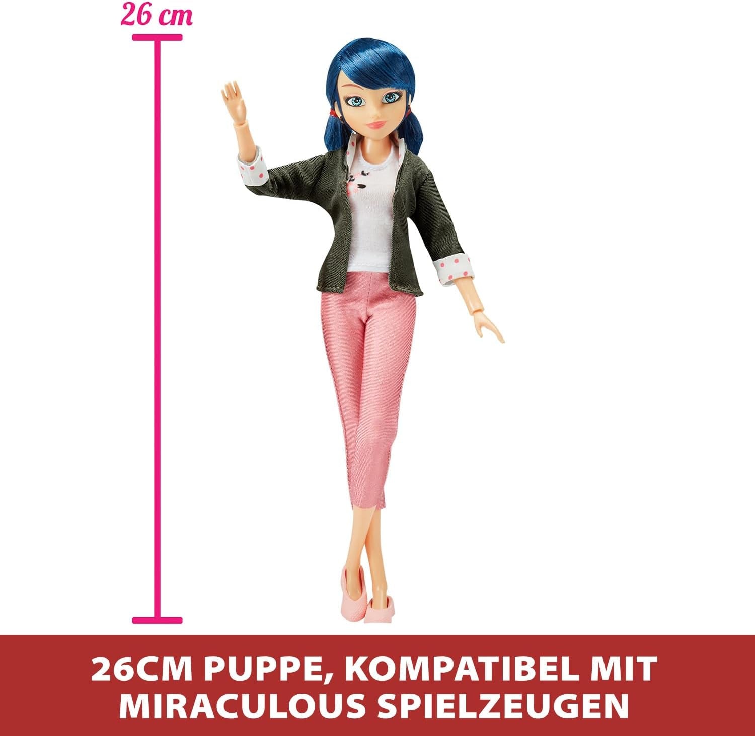 Bandai - Miraculous Ladybug - Dress up doll 26 cm with two outfits - Ladybug - P50355 Dolls Naty Shop