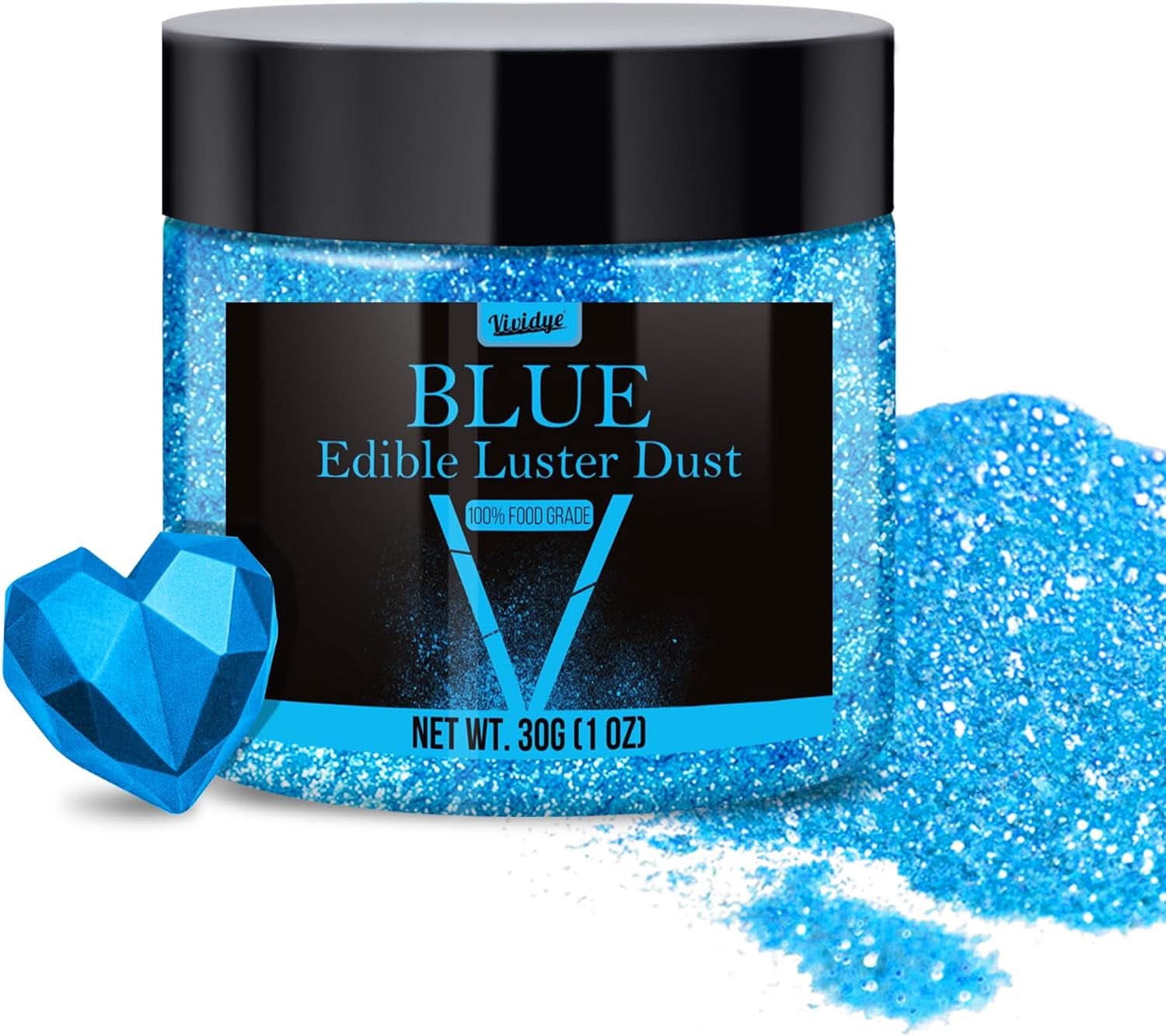Edible glitter, 5 grams Naty Shop Blue