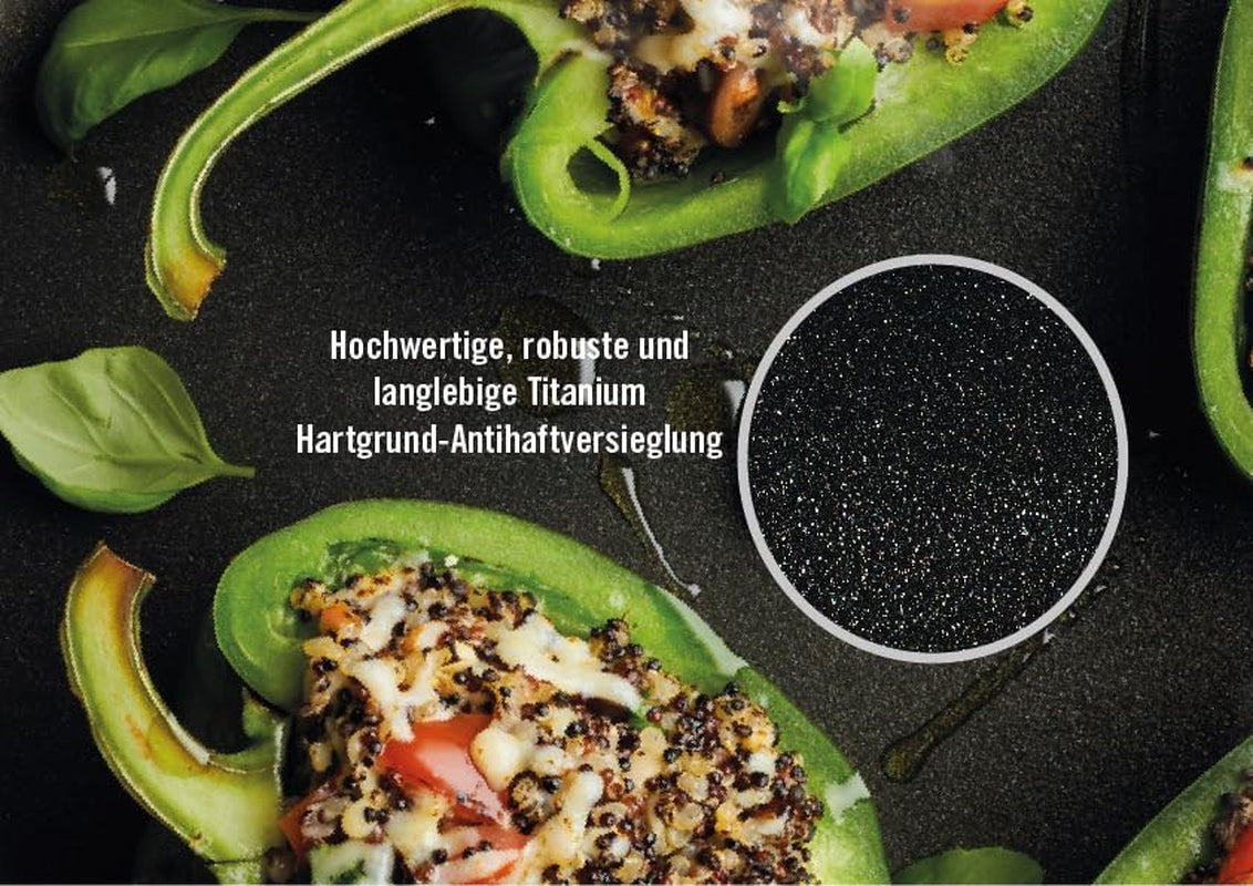 Woll Nowo Titanium Kasserole - Induktiv -, Ø 32 Cm, 8 Cm Hoch, 5.5 Liter, Mit 2 Seitengriffen - Geeignet Für Alle Herdarten Molds and trays for baking Naty Shop