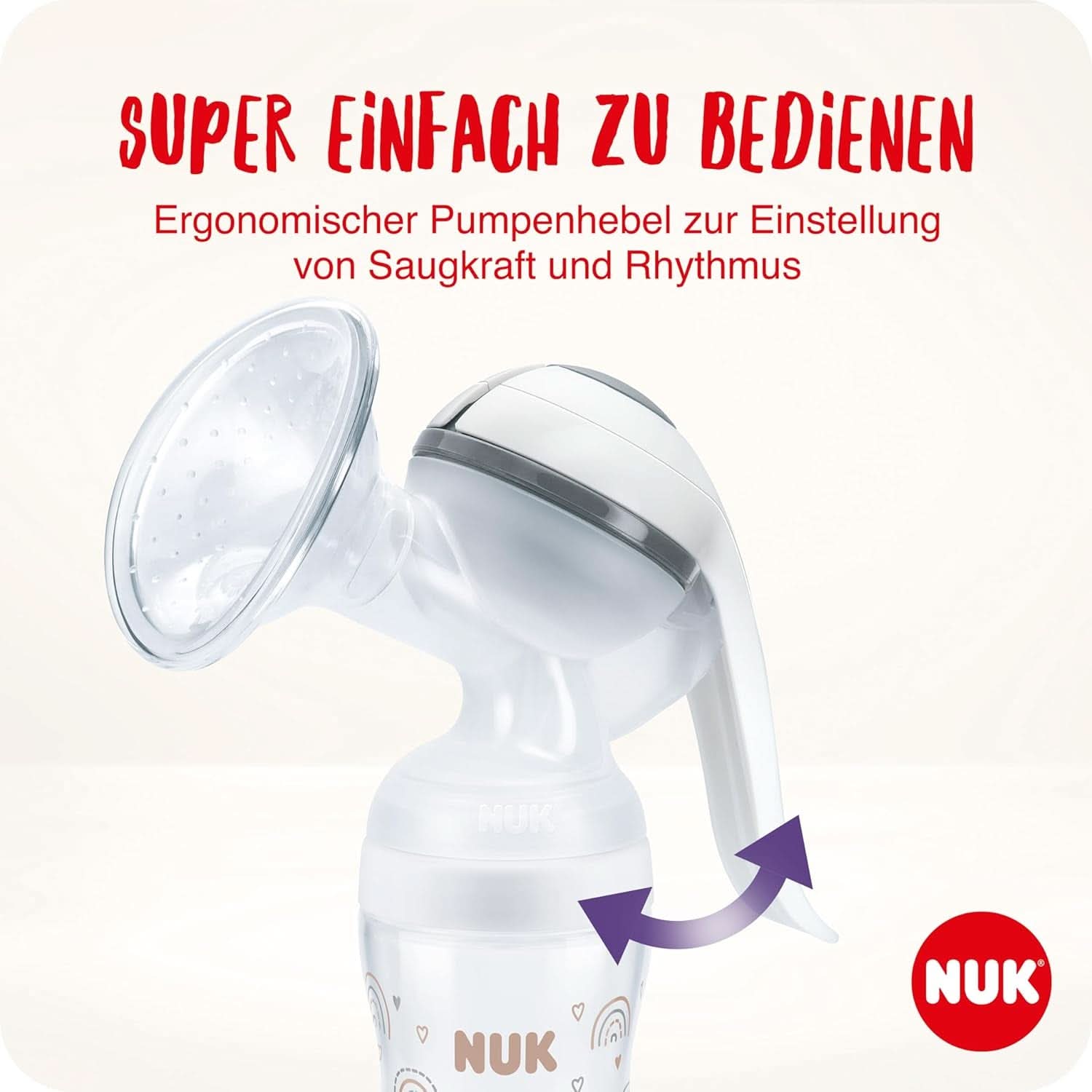 NUK manual breast pump set, soft silicone pillow, 2 perfectly combined bottles, 150 ml Accessories Food and Breastfeeding Bebe Naty Shop