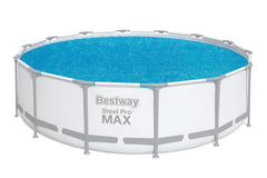 Bestway Husă solară din PE Ø 417 cm, albastră, rotundă