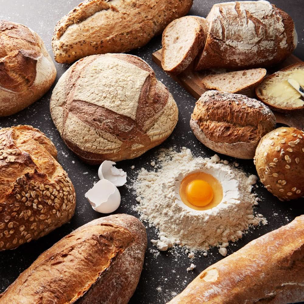 Philips 7000 Series Küchenmaschine - 5.5 Liter, 1000 Watt, 8 Speeds, Proknead Technologie, Rezepte, LED Smart Timer, Knethaken, Schneebesen Und Rührbesen (HR7962/01) Mother and Child Naty Shop